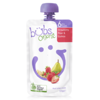 Organic Bubs Strawberry Pear Quinoa 120g