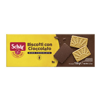 Schar Gluten-Free (Biscotti Con Cioccolato) Chocolate-Dipped Cookies 150g