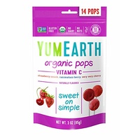 YumEarth Organics Vitamin C Pops (14 Pack) 85g