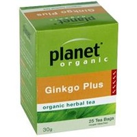 Planet Organic Gingko Plus Herbal Tea 25 Teabags
