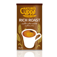 Natures Cuppa Rich Roast Coffee Alternative Caffeine Free 125g