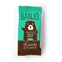 The Carob Kitchen Banjo Mint Carob Bear 15g
