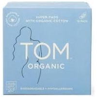 TOM Organic Super Pads (10 Pack)