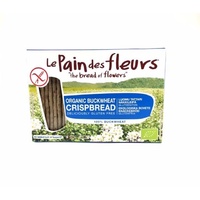 Le Pain Des Fleurs Organic Buckwheat Crispbread No Added Sugars or Salt (Blue) 150g