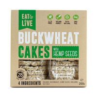 Eat To Live Buckwheat Cakes (Hemp) 200g