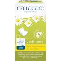 Natracare Organic Cotton Panty Liners - Long 16 Pack