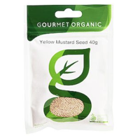 Gourmet Organic Herbs Yellow Mustard Seeds 40g