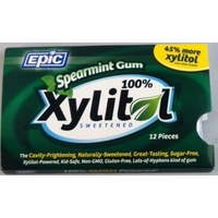 Epic SPEARMINT Xylitol Gum (12 Pieces) 18g