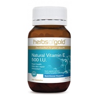 Herbs of Gold Natural Vitamin E 500 I.U. (50 Capsules)