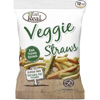 Eat Real Gluten Free Veggie Straws Kale Tomato & Spinach 113g