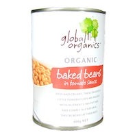 Global Organics Baked Beans 400g