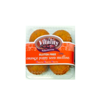 Vitality Orange Poppy Seed Muffins (4 Pack) 480g