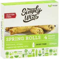 Simply Wize Spring Rolls (4 Pack) 228g
