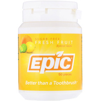 Epic Xylitol Chewing Gum Fresh Fruit (50 Pieces) 75g