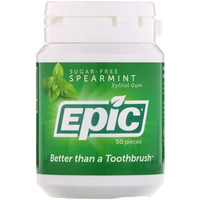 Epic SPEARMINT Xylitol Gum (50 Pieces) 75g