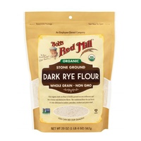 Bobs Red Mill Organic Whole Grain Dark Rye Flour 623g