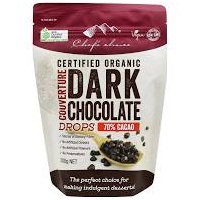 Chefs Choice Organic Dark Chocolate Drops 70% 300g