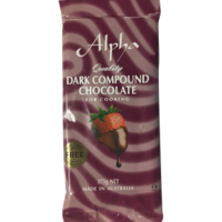 Alpha Dark Compound Cooking Chocolate 375g
