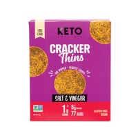Keto Naturals Cracker Thins Salt & Vinegar 64g