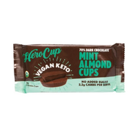 Herocup Mint Almond Cups 70% Dark Chocolate 36g