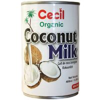 Cecil Organic Coconut Milk (Tin) 400ml