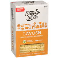 Simply Wize Gluten Free Lavosh Multi Seeds & Rosemary 168g