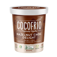 Cocofrio Organic Hazelnut Choc Frozen Dessert 500ml