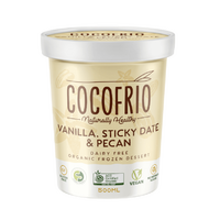 Cocofrio Organic Vanilla Sticky Dates & Pecan Frozen Dessert 500ml