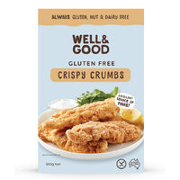 Well & Good Gluten Free Crispy Crumbs 300g