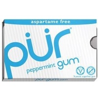 Pur Peppermint GUM Aspartame Free (9 Pieces) 12.6g