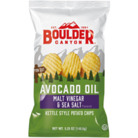 Boulder Avocado Oil Malt Vinegar & Sea Salt Chips 148.8g