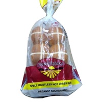 Healthybake Organic Spelt Fruitless Hot Cross Buns 500g