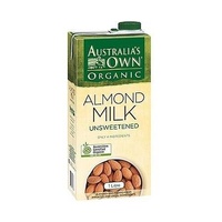 Australias Own Organic Unsweetened Almond Milk 1L 