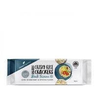 Ceres Organics Rice Crackers Black Sesame 100g