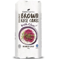 Ceres Organics Brown Rice Cakes with Chia 110g