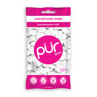 Pur Pomegranate Mint GUM Aspartame Free (55 Pack) 77g