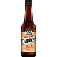 Lo Bros Kombucha Peach & Ginger 330ml