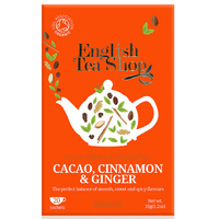 English Tea Shop Organic Cacao Cinnamon & Ginger (20 Sachets) 35g