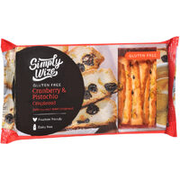 Simply Wize Gluten Free Cranberry & Pistachio Crispbread 150g