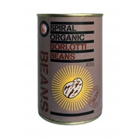 Spiral Organic Borlotti Beans 400g