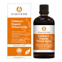 KiwiHerb Children's Organic Throat Syrup 100ml