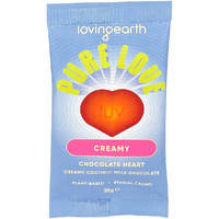 Loving Earth  Creamy Coconut Mylk Chocolate Heart 30g