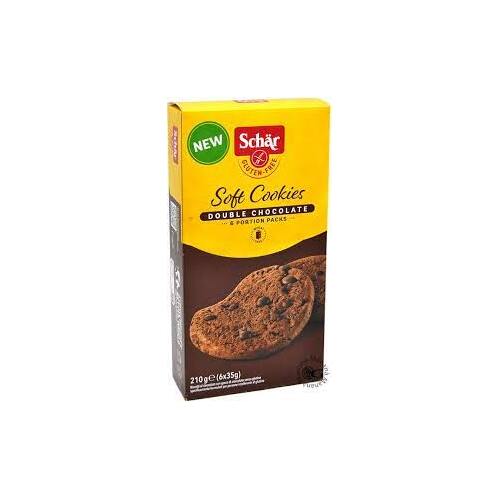 Schar Soft Cookies Double Chocolate (6 portion packs) 210g
