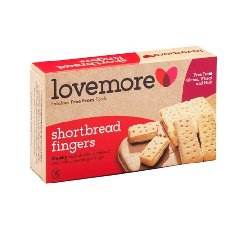 Lovemore Gluten Free Shortbread Fingers 125g