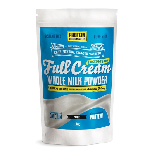 Protein Supplies Lactose Free Whole Milk Powder 1kg