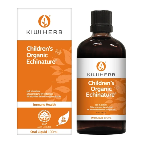 Kiwiherb Childrens Organic Echinature 100ml Liquid