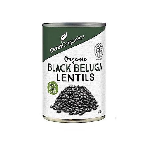 Ceres Organics Black Beluga Lentils (Can) 400g