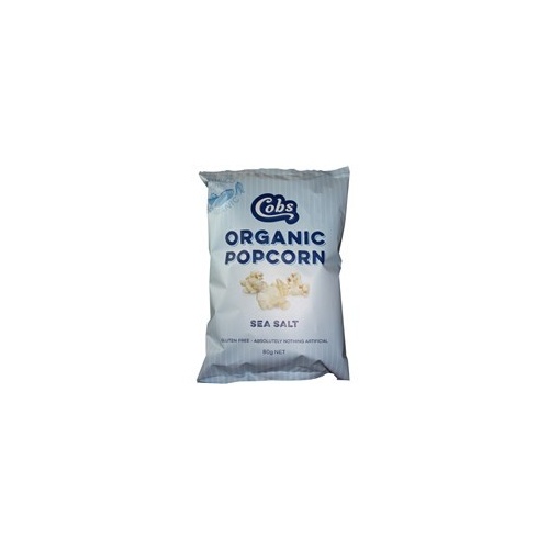 Buy Cobs Organic Sea Salt Popcorn 80g Online Sunnybrook