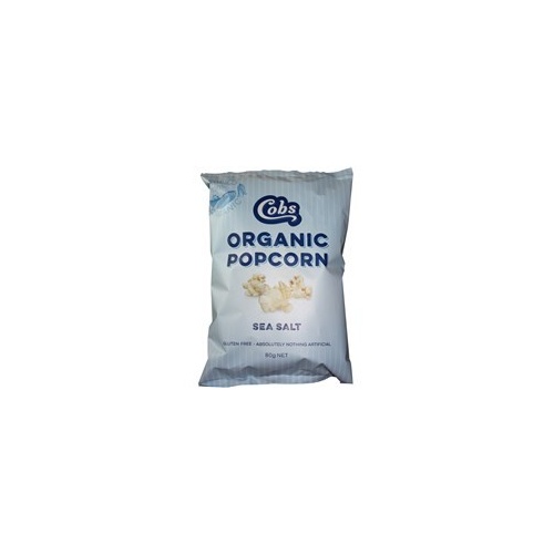 Cobs Organic Sea Salt Popcorn 80g