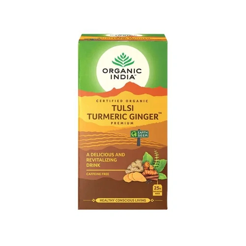 Organic India Tulsi Turmeric Ginger (25 Teabags) 47.5g